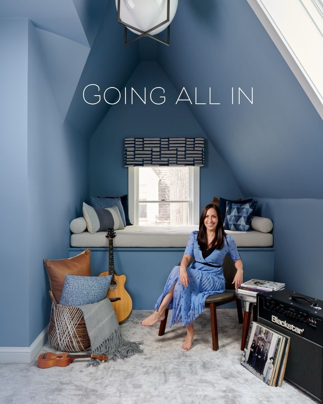 Before it was a trend, it was just good design. 

Committing to a single color across walls and ceiling makes the transitions disappear. The room feels larger, yet more intimate.  It creates an immersive mood, whether the palette is saturated, bright