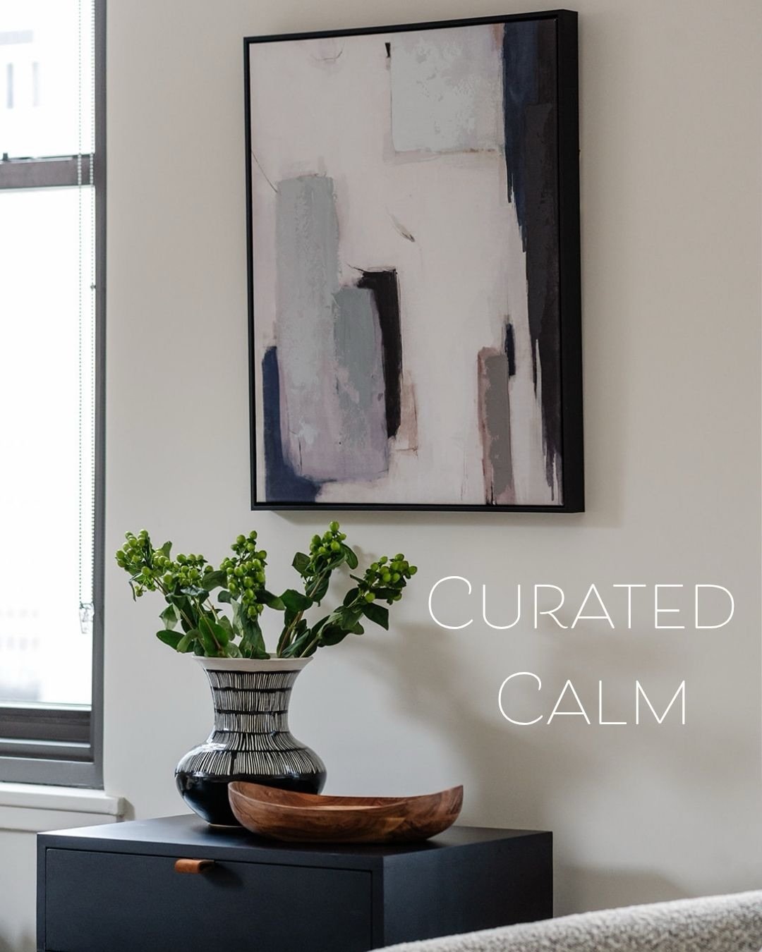 Make it minimal but with soul. 

It&rsquo;s about more character, not more clutter. We achieve this &ldquo;curated calm&rdquo; by balancing three intentional tiers of furniture with your own special pieces to create a space that feels lived-in yet de