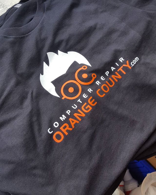 Super fresh order. Who needs shirts!? #screenprinting #pineapple #computerrepair #orangecounty #custom shirts