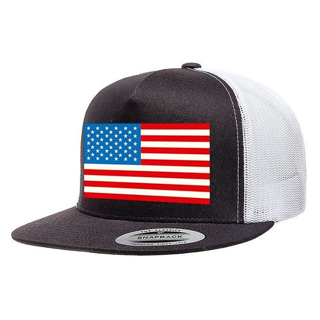 Show your patriotism with this trucker hat, Yupoong in the industry standard when it comes to quality, these hats are made to last and be comfortable.