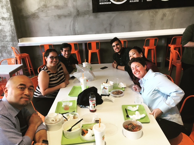 Lunch with the peeps