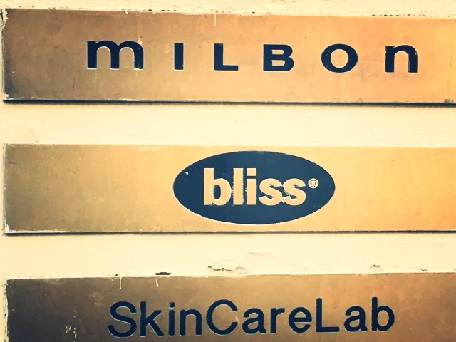Outside Bliss Spa in SoHo
