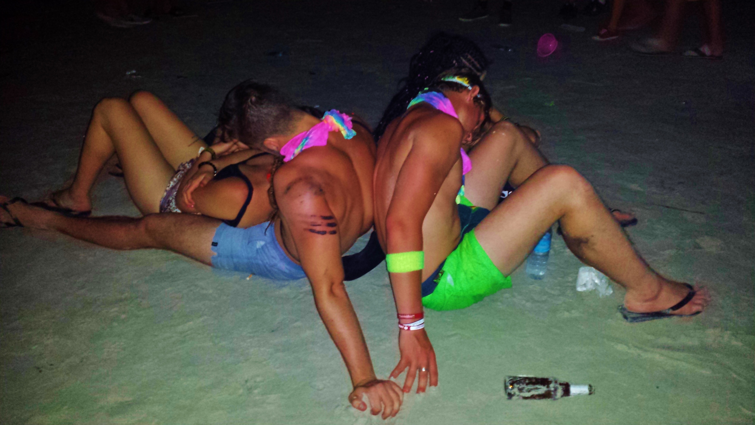 Frequenters of the Full Moon Party in Thailand