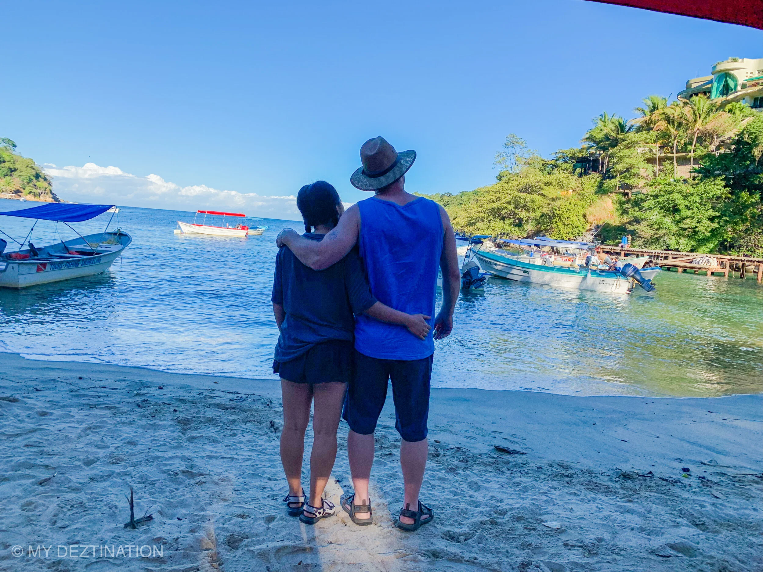 Another couple enjoying Yelapa Beach with My Deztination guide.