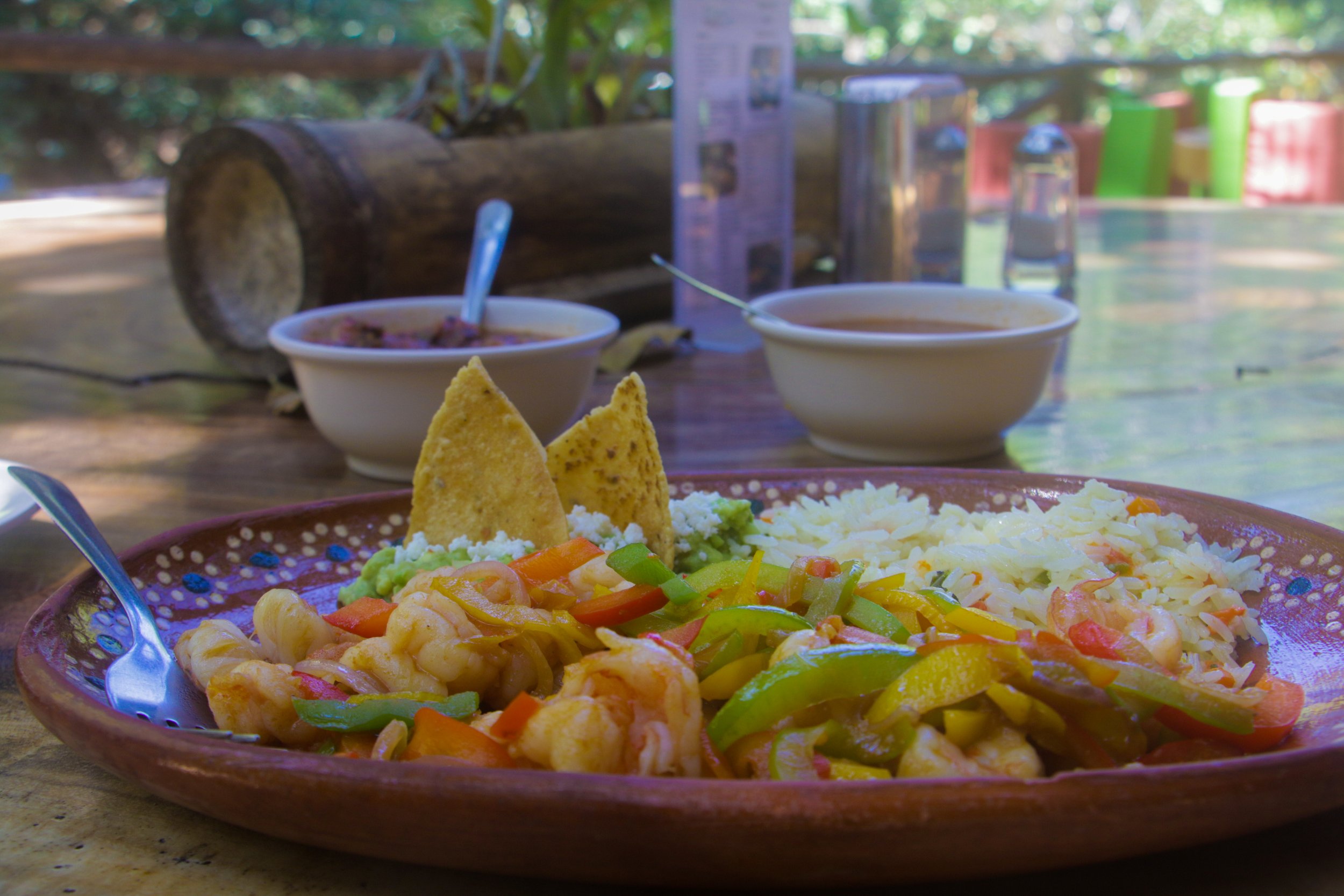 Traditional Mexican dish served during My Deztination adventure day.