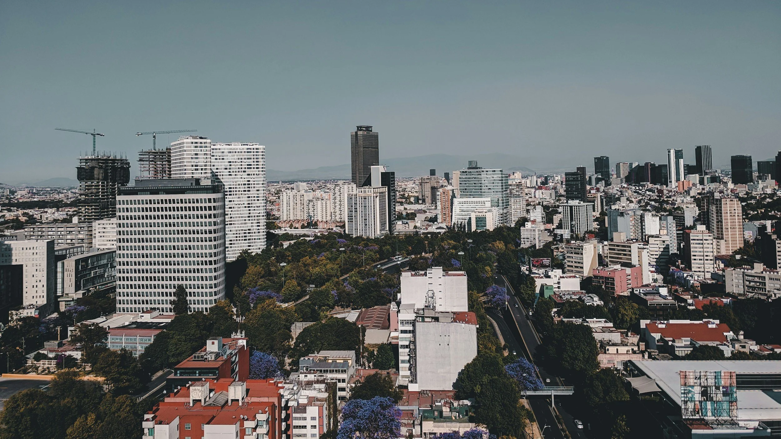 exico City skyline showing the vibrant and modern capital of Mexico
