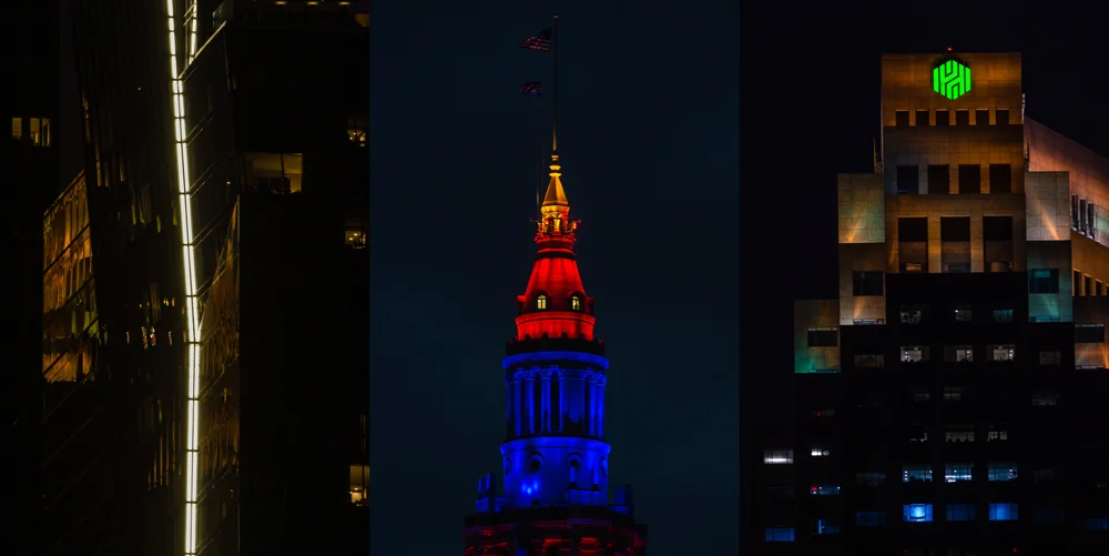 Skyline architecture, Cleveland, 2016.