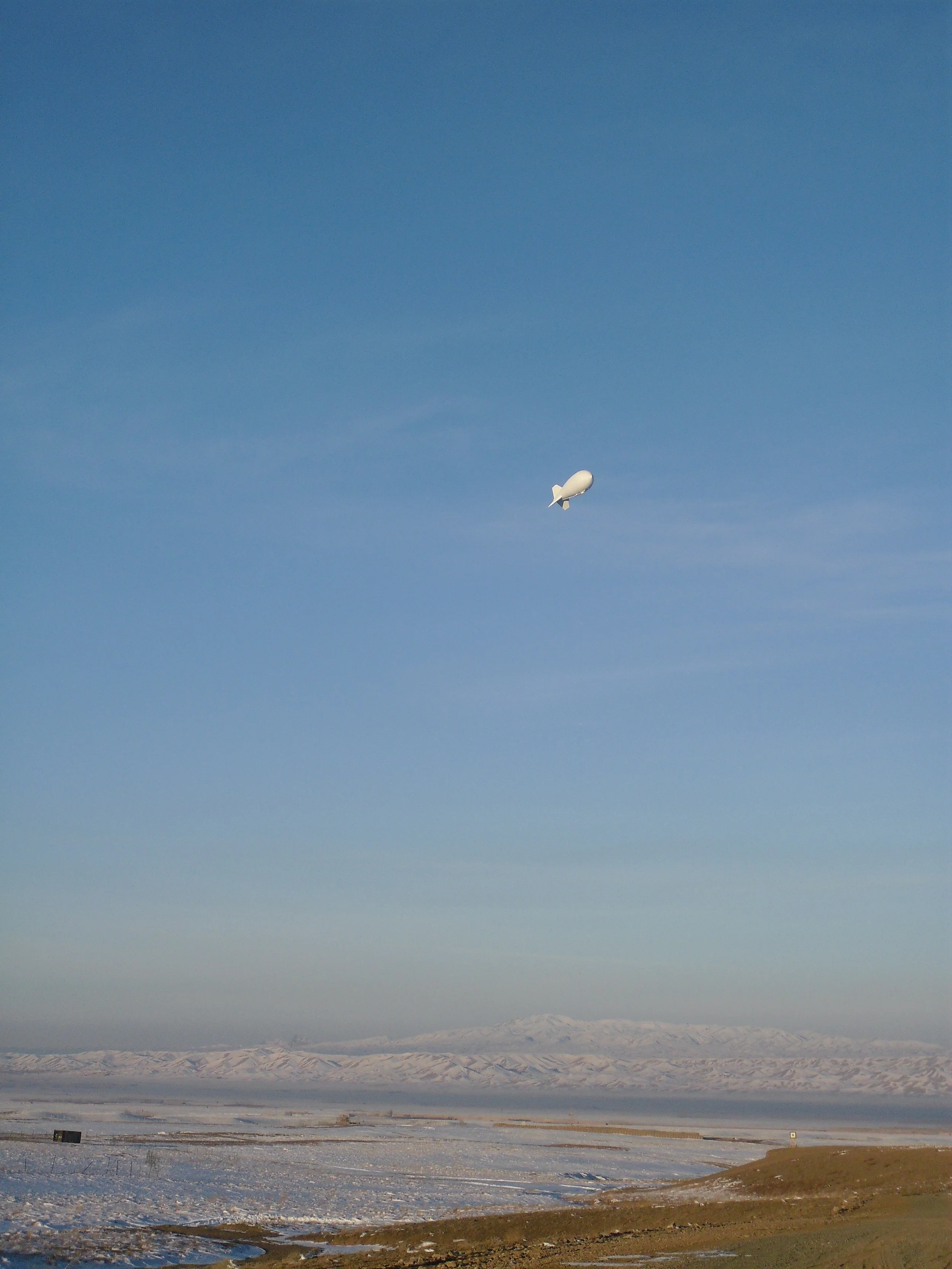 Weather balloon over FOB Sharana, Afghanistan -from author's collection