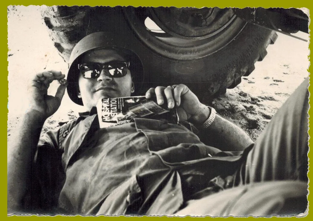 My dad, James W. Wright while a young Soldier in Vietnam, rank unknown as of this photo