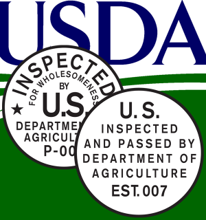 USDA Inspection sticker example