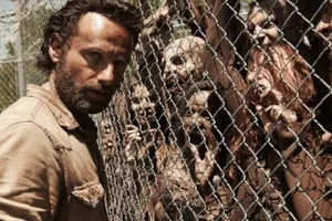 I ordered Free Range, Cage Free zombies.Rick Grimes (Andrew Lincoln) - The Walking Dead - Season 4 _ Gallery - Photo Credit: Frank Ockenfels 3/AMC