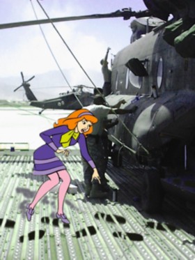 A clue! Daffny, Scooby Doo, TM Hanna Barbera Chinook photoplasty from author's collection