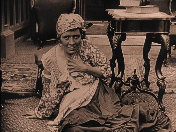 Mulatto maid and lover -&nbsp;Still from The Birth of a Nation by D.W. Griffith