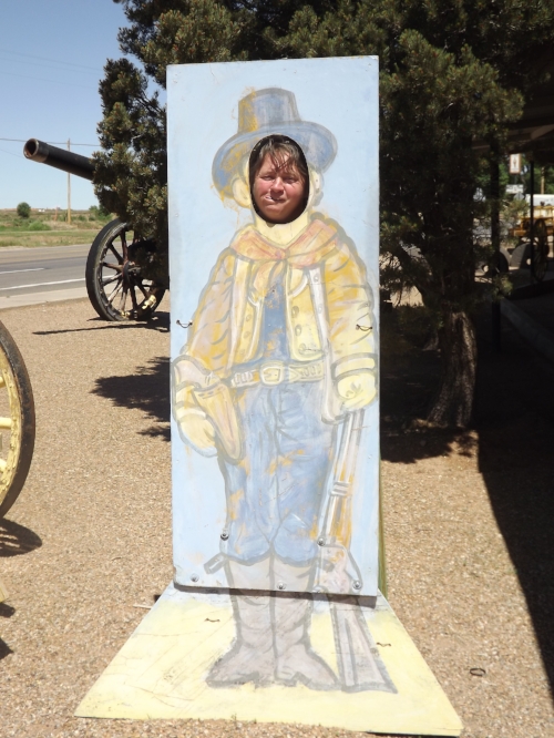 Being a hillbilly is a state of mind. When I left the hills, I left my mind. - The author at the Billy The Kid Museum, Santa Rosa, NM