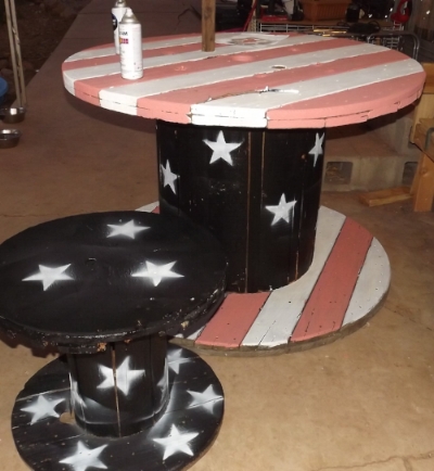 I actually owned this redneck outdoor furniture.