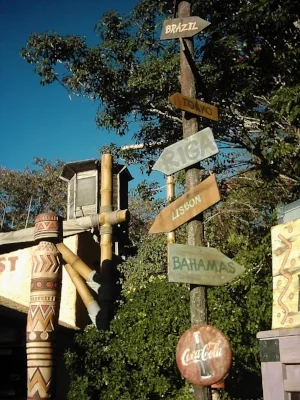 World Sign by the Outpost, Walt Disney World, Florida, 2006 - author's collection