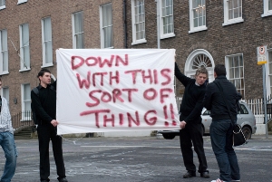 A Flicker user posted the perfect protest sign.