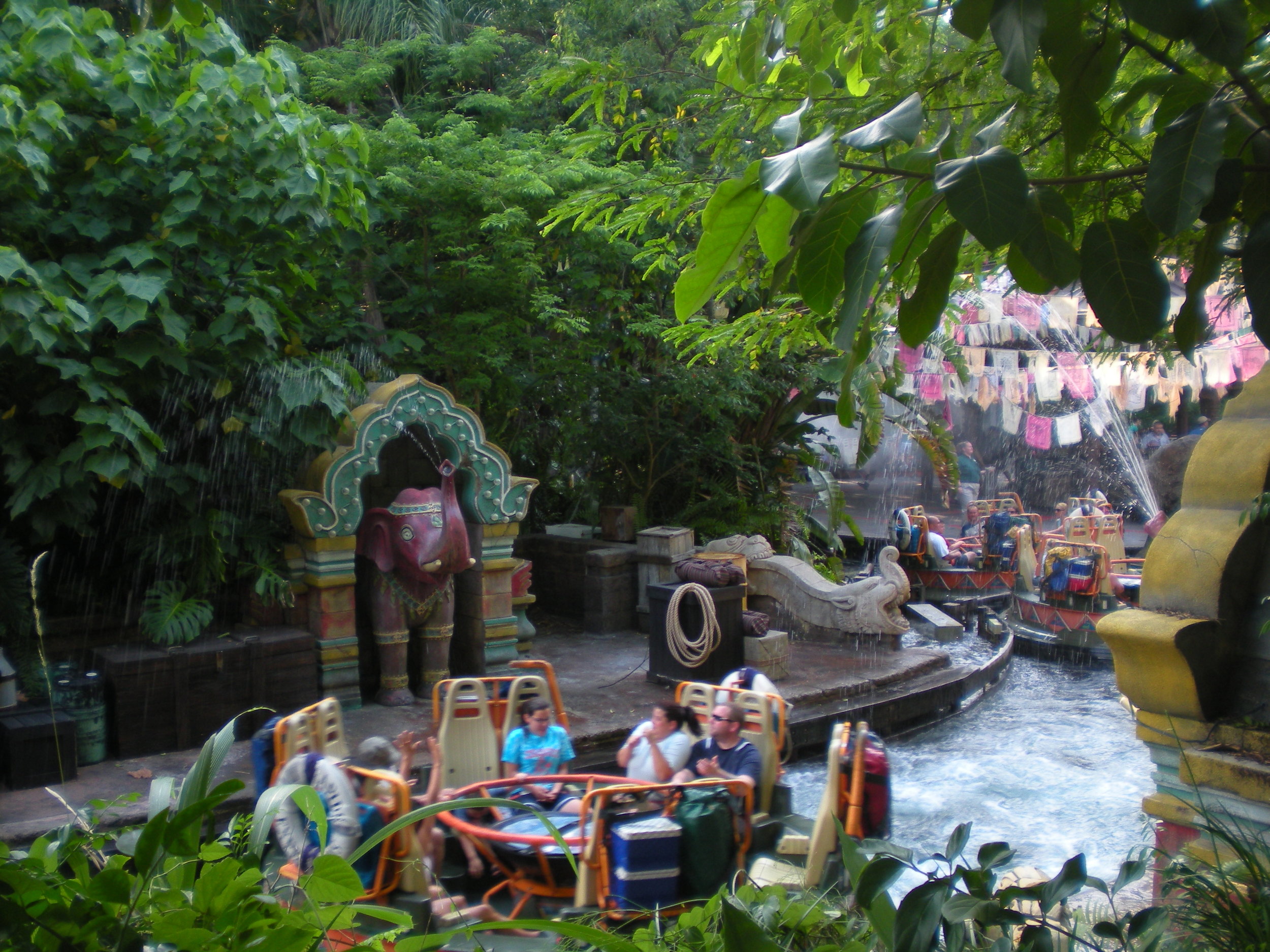 Where would you seat your dog, and how would they hold on? Kali River Rapids - Author's collection