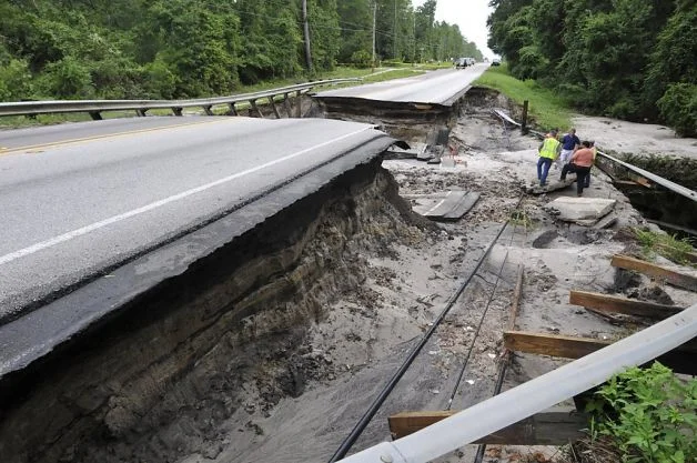 Flood damage reported by Jacksonville.com for the Florida Time Union - I do not own this photo.