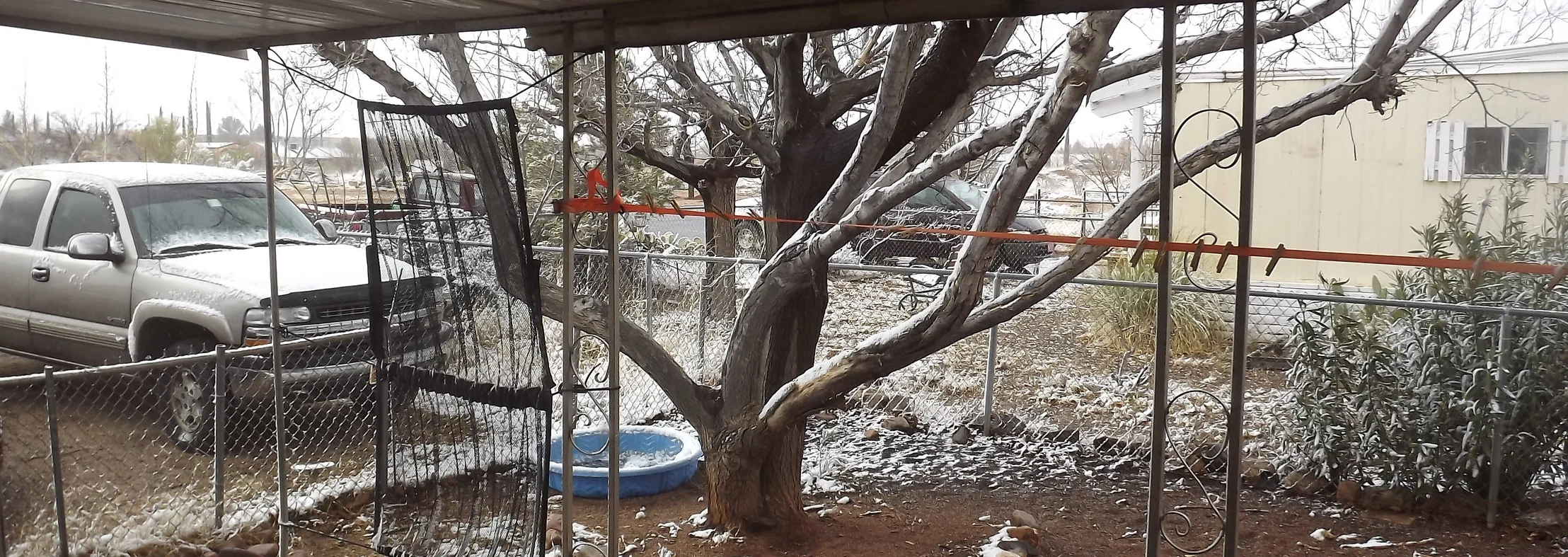 Christmas in the trailer park, on Rainbow Way, Sierra Vista, Arizona