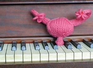 If you want to knit your own uterus for whatever reason, this page will tell you how. Photo is by site's author, MK Carroll.