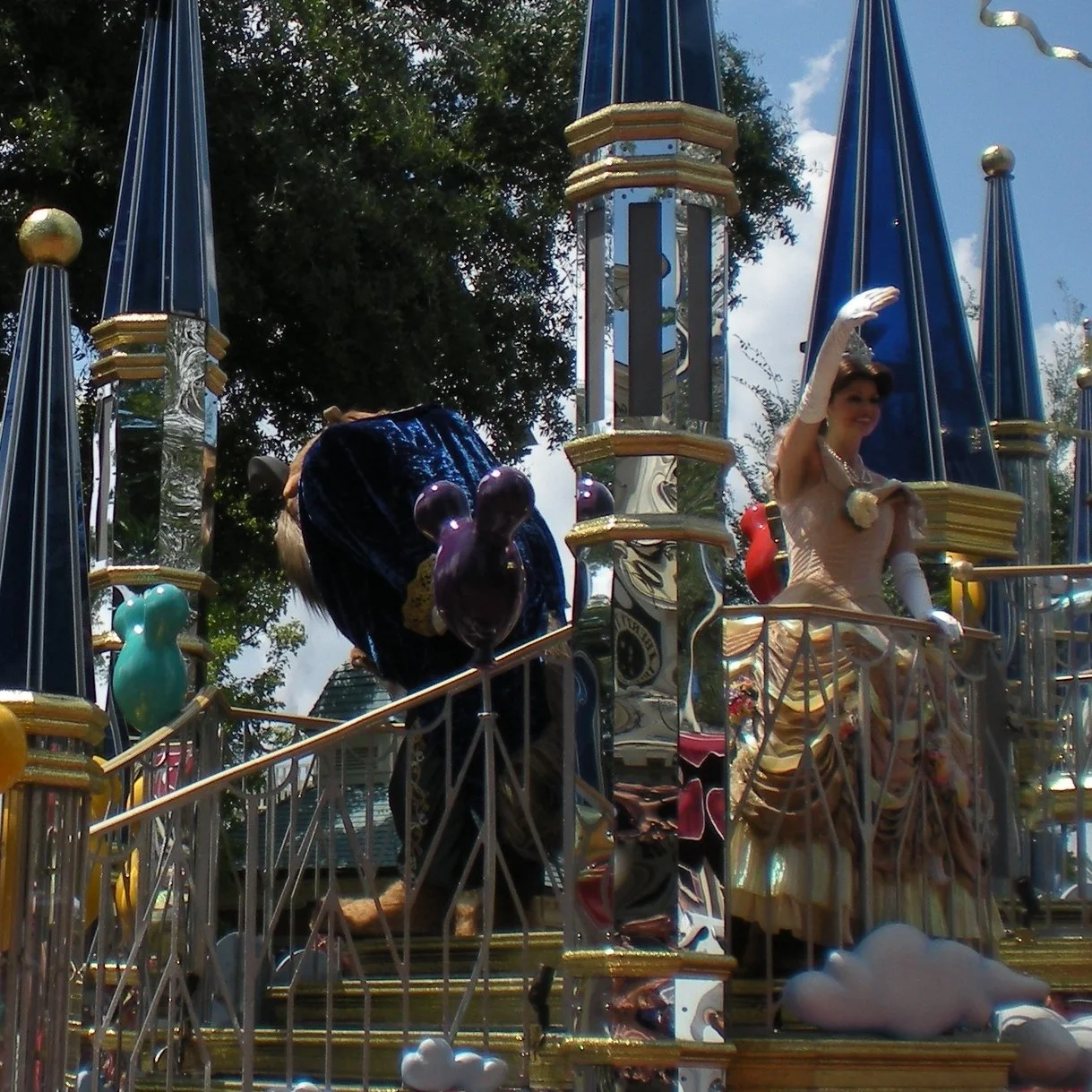 Celebrate Today Beauty and the Beast float.JPG