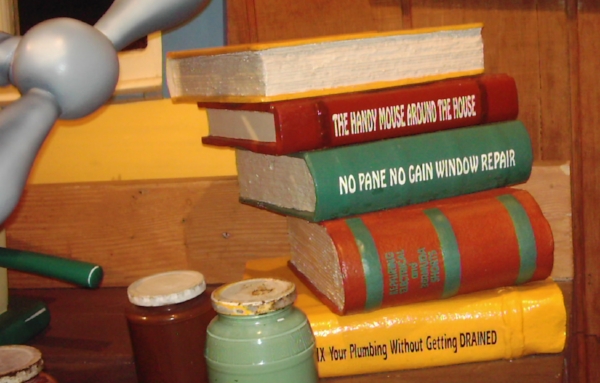 "Books" on display at Mickey's House, Magic Kingdom circa 2004