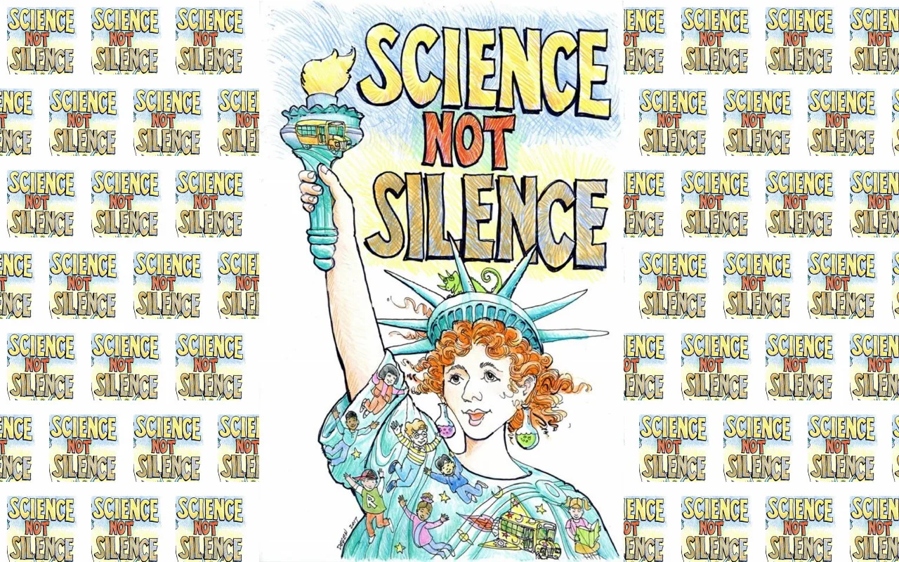 Don't even think of reproducing this one for any other purpose but as a sign for the March for Science. Not only is it copyright, but the artist donated to the March, just for the march, and he might not be so generous in the future if people steal …