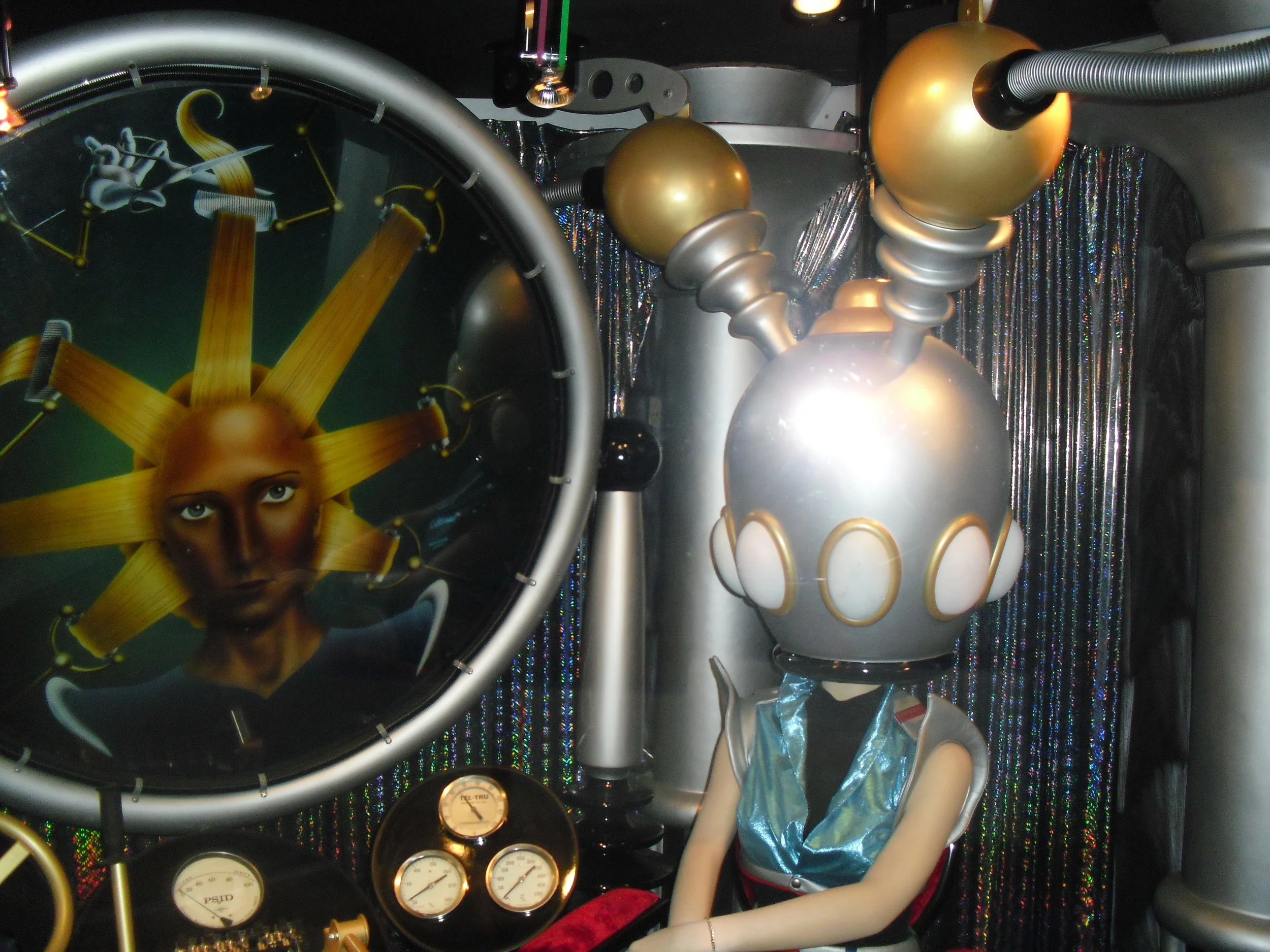 Hairdresser of the future seen from the TTA People Mover, Walt Disney World, Florida