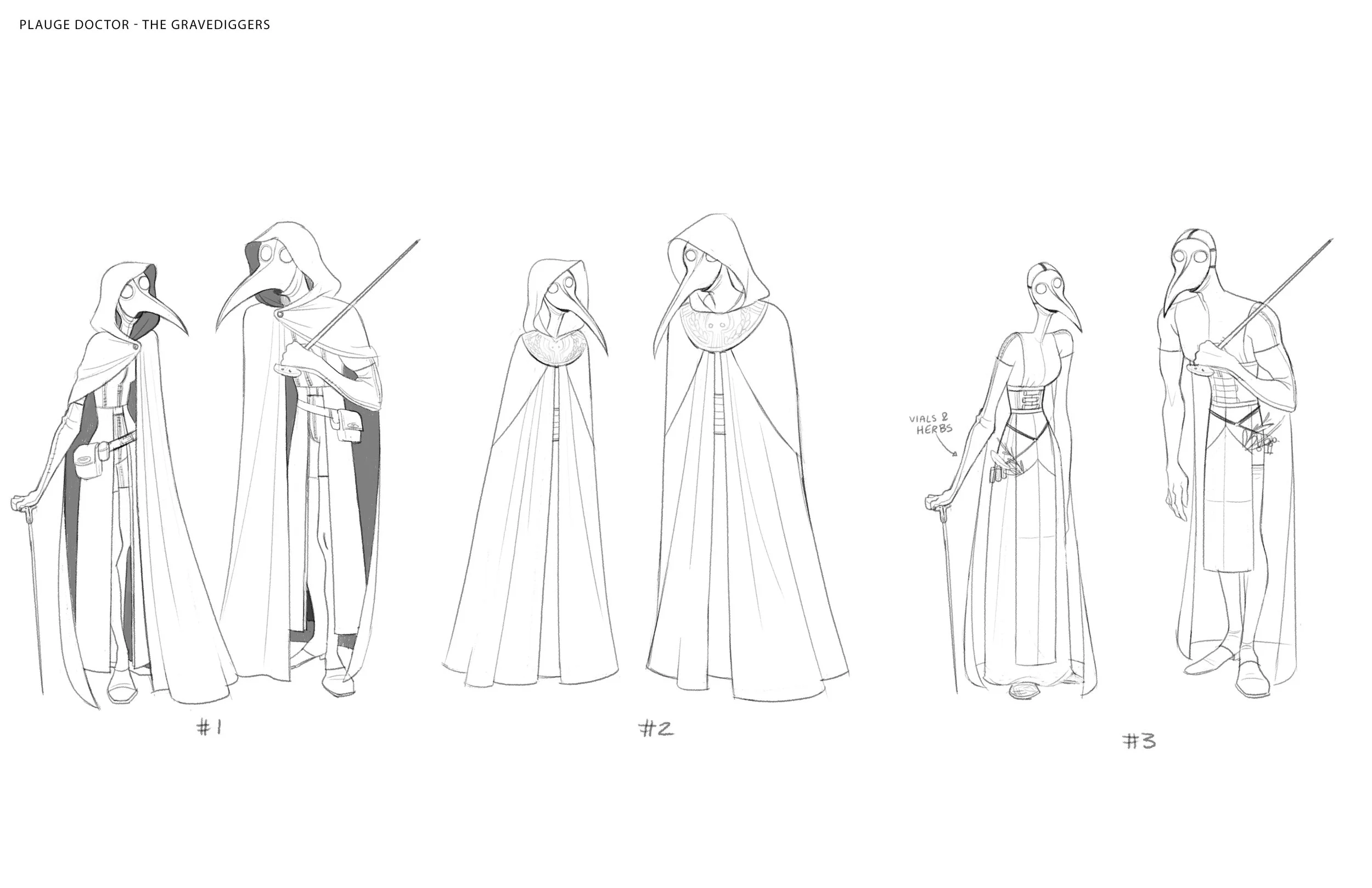 Gravediggers concept art by Joy Ang.
