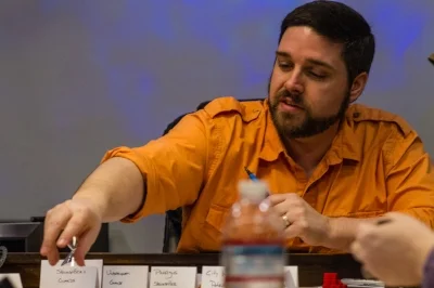 Reaching to drop some heat into the heat pool during a playtest.