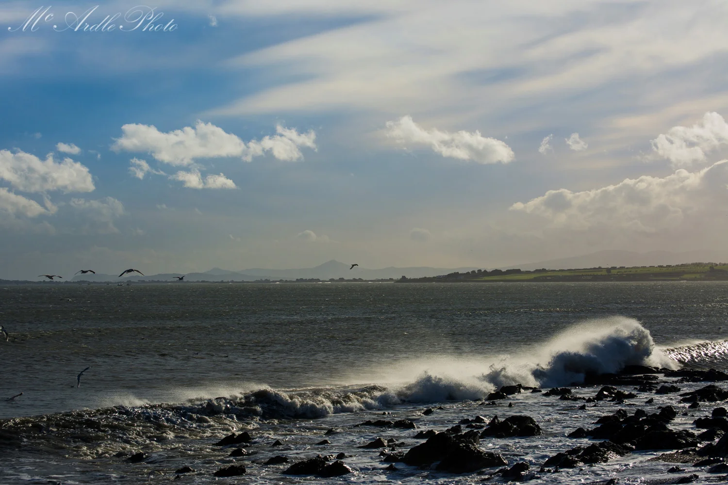 Crashing Waves at Donabate Beach, Co. Dublin
