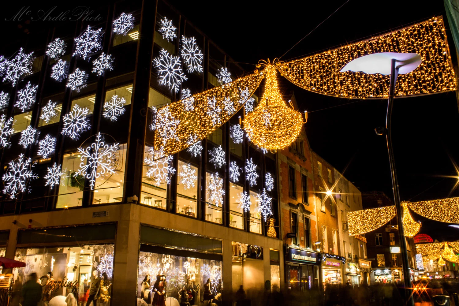 Christmas Lights on Christmas Eve, Grafton Steet, Dublin City