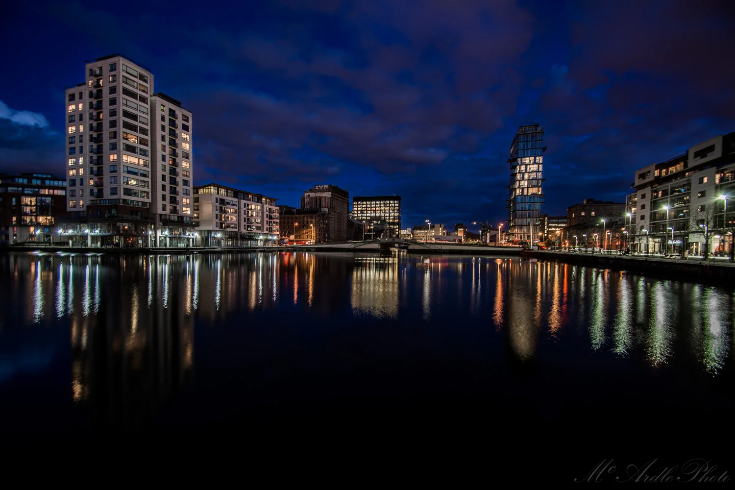 Blue Hour at Grand Canal Dock, Dublin City