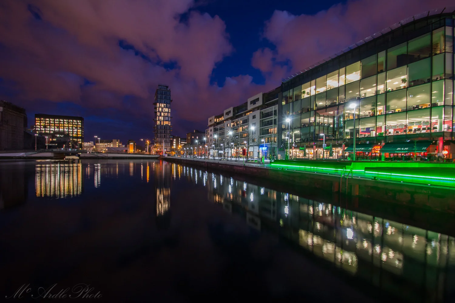 Reflections at Blue Hour, Grand Canal Dock, Dublin City