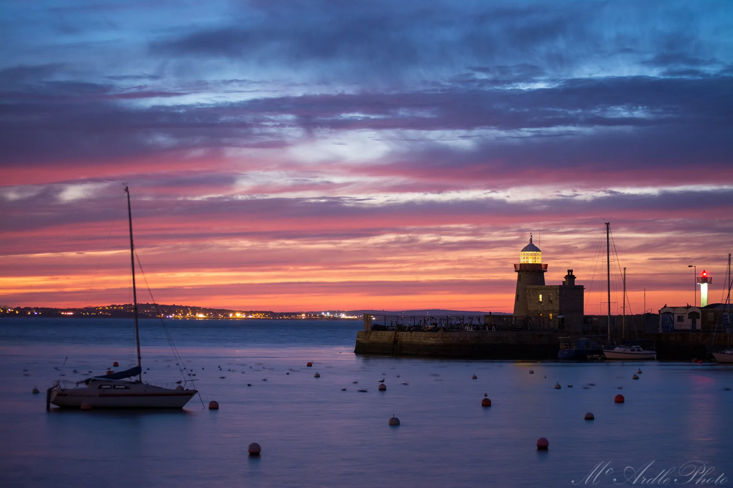 Sunset at Howth Harbour, Co. Dublin