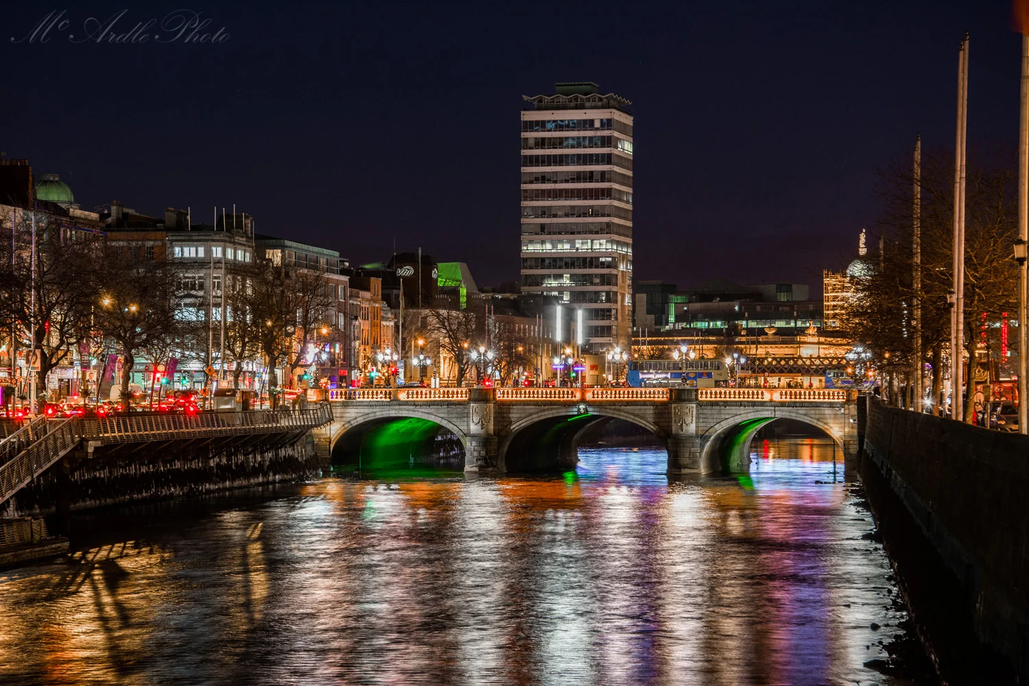 The O'Connell Bridge and Liberty Hall, Dublin City