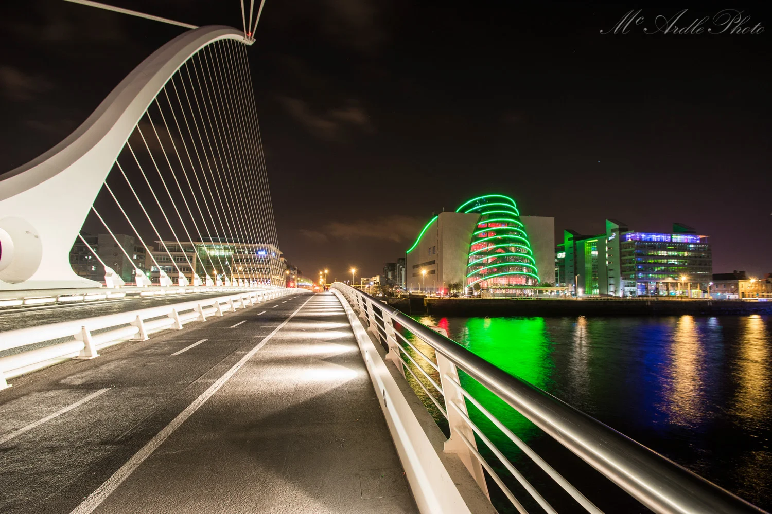 Crossing the Samuel Beckett Bridge, Dublin City