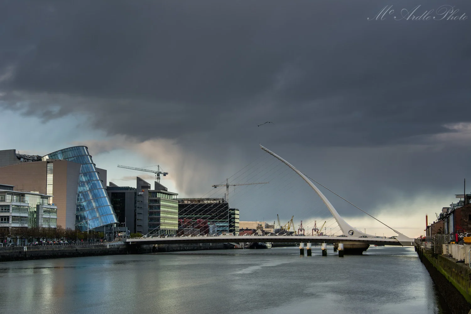 Storm Clouds Over The Samuel Beckett Bridge, Dublin City