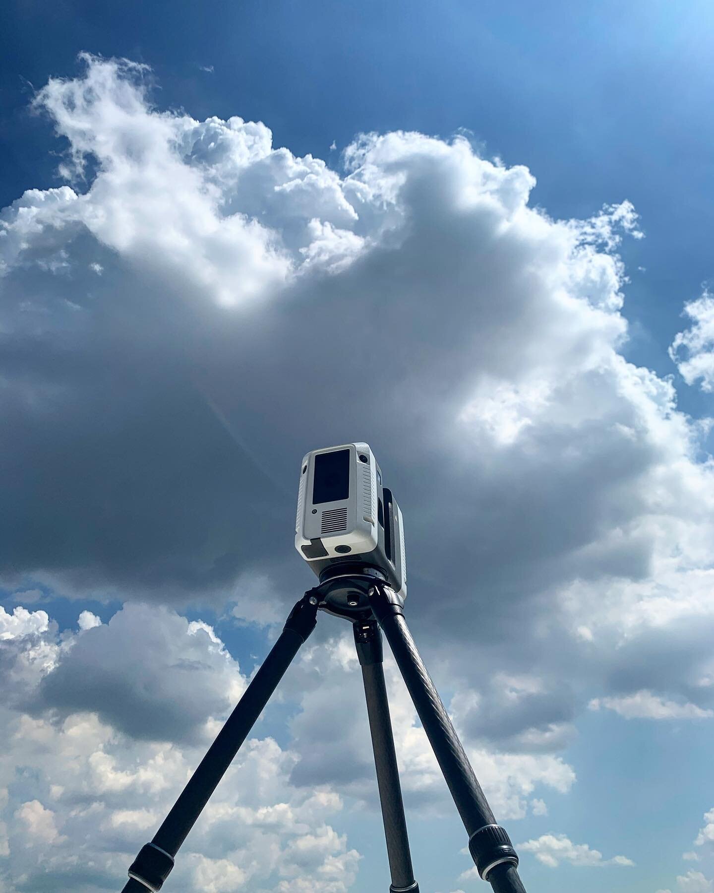 Soaking up some sun ☀️ while on a job site with our #RTC360 #sitevisit #realitycapture #laserscanning #whenithastoberight #constructiondocumentation @pacegroupllc #dontrainonmyparade