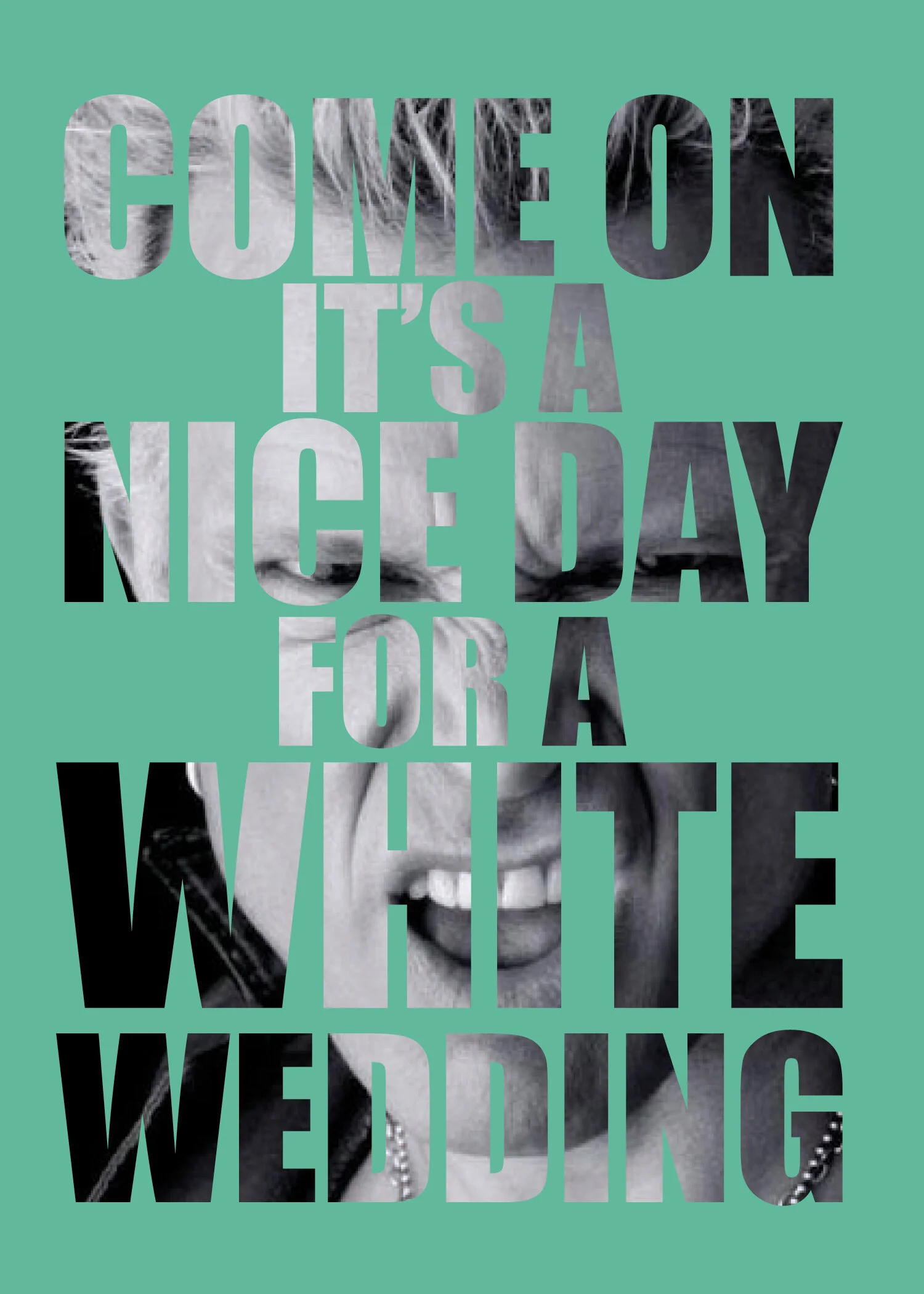 Wedding invitation, Chloe and Nick White