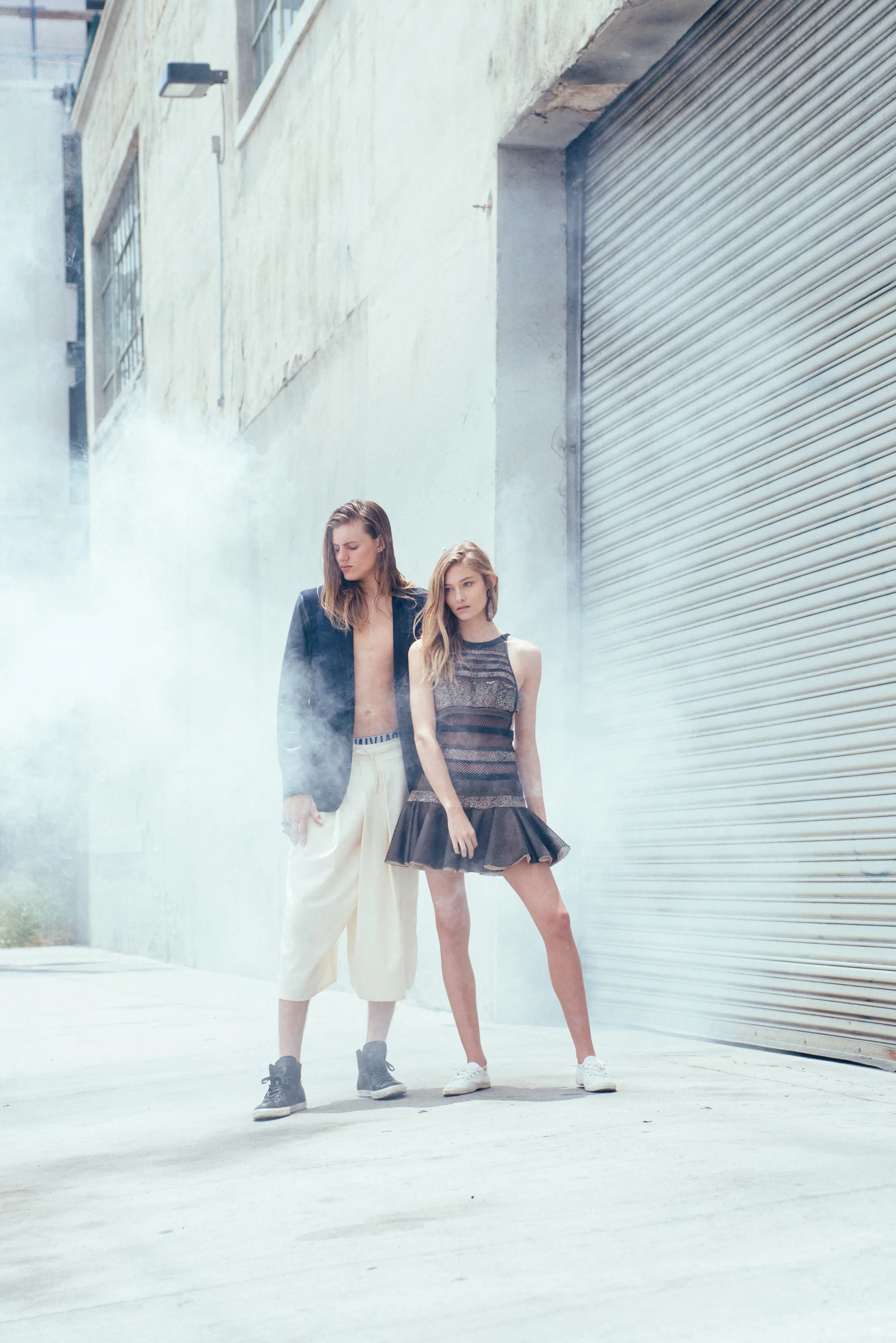 Photography & Creative Direction: Jacqueline Puwalski Assistant: Jesse Lin Models: Jessica Felter @ NEXT LA & Jake Atterberry @ Photogenics Makeup & Hair: Amber Rose Styling: Alexia Castillo Jewelry: Anisha Parmar London