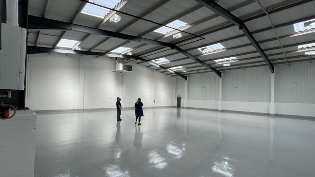 Warehouse interior AFTER refurbishment