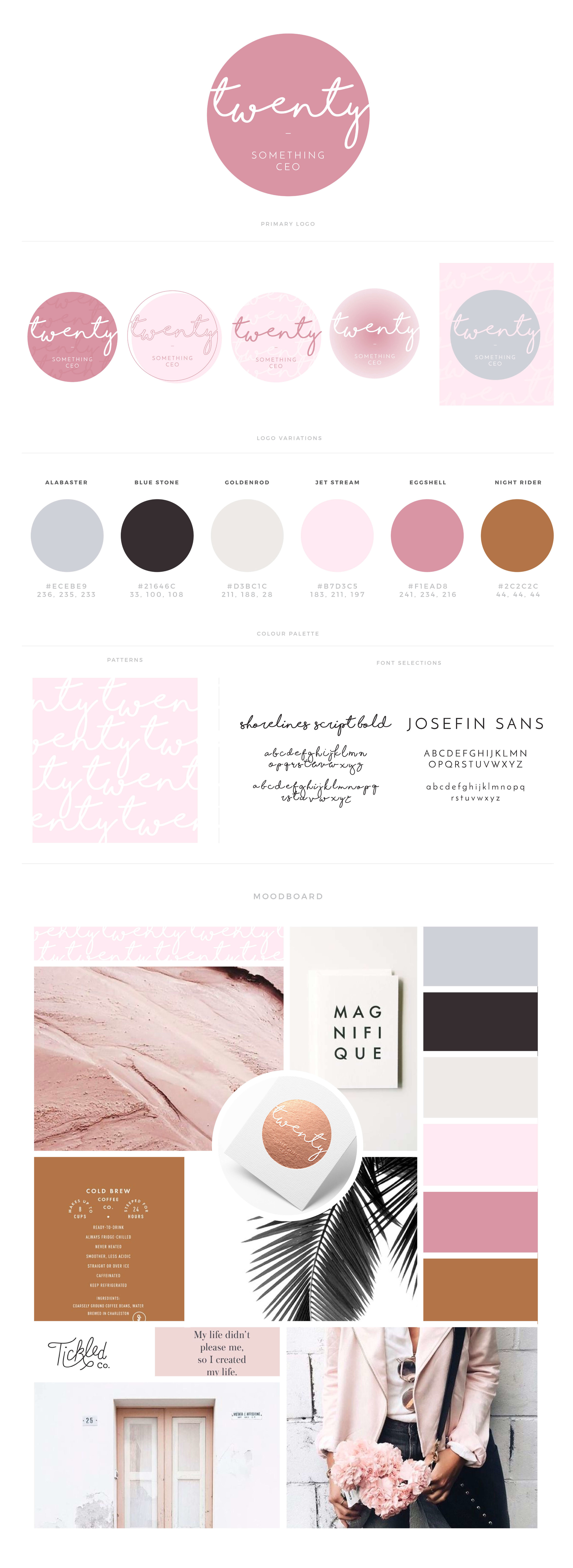 Twenty Something CEO Brandboard. 
