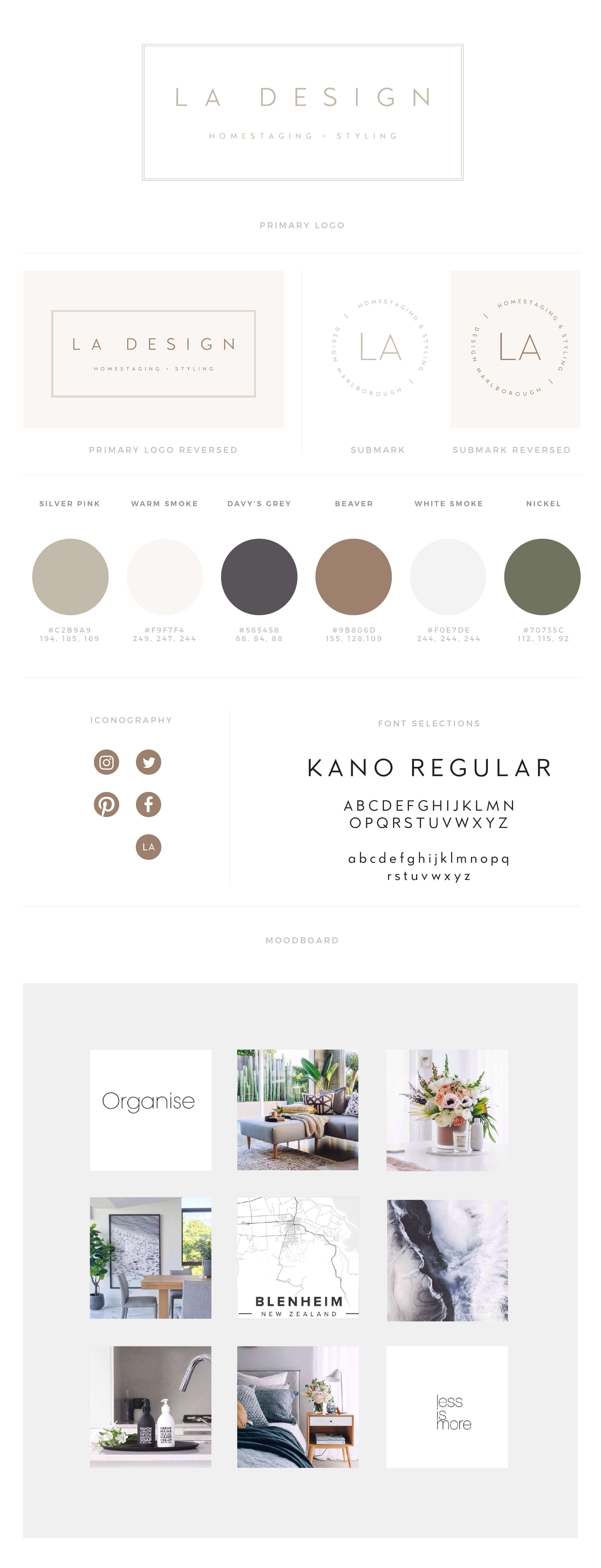 LA Design Brandboard. 