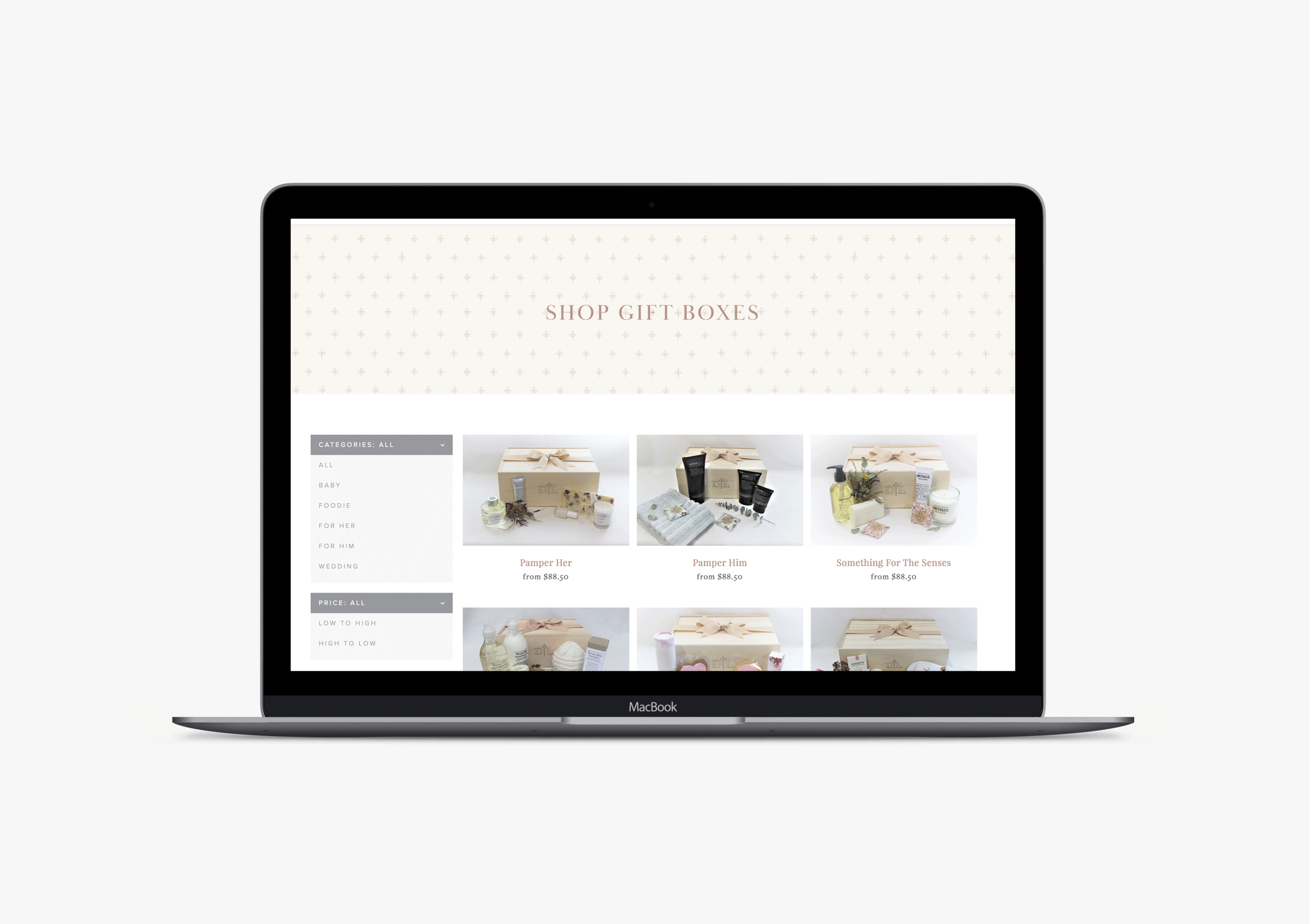 D’luxe Gifting website - January Made Design