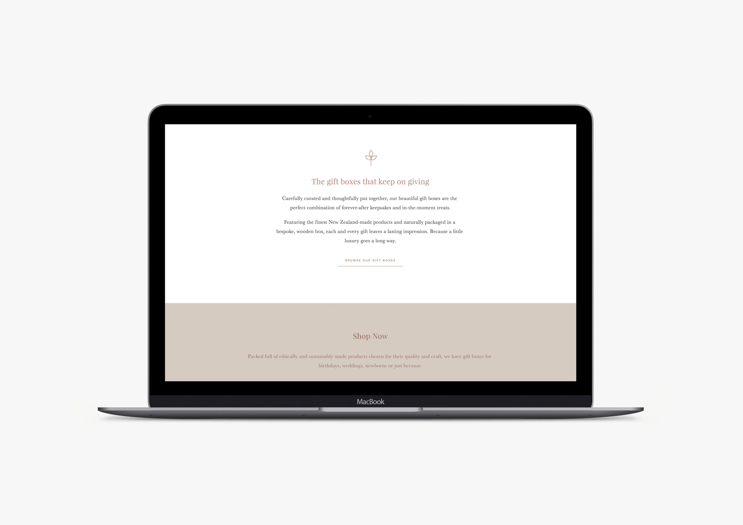 D’luxe Gifting website - January Made Design