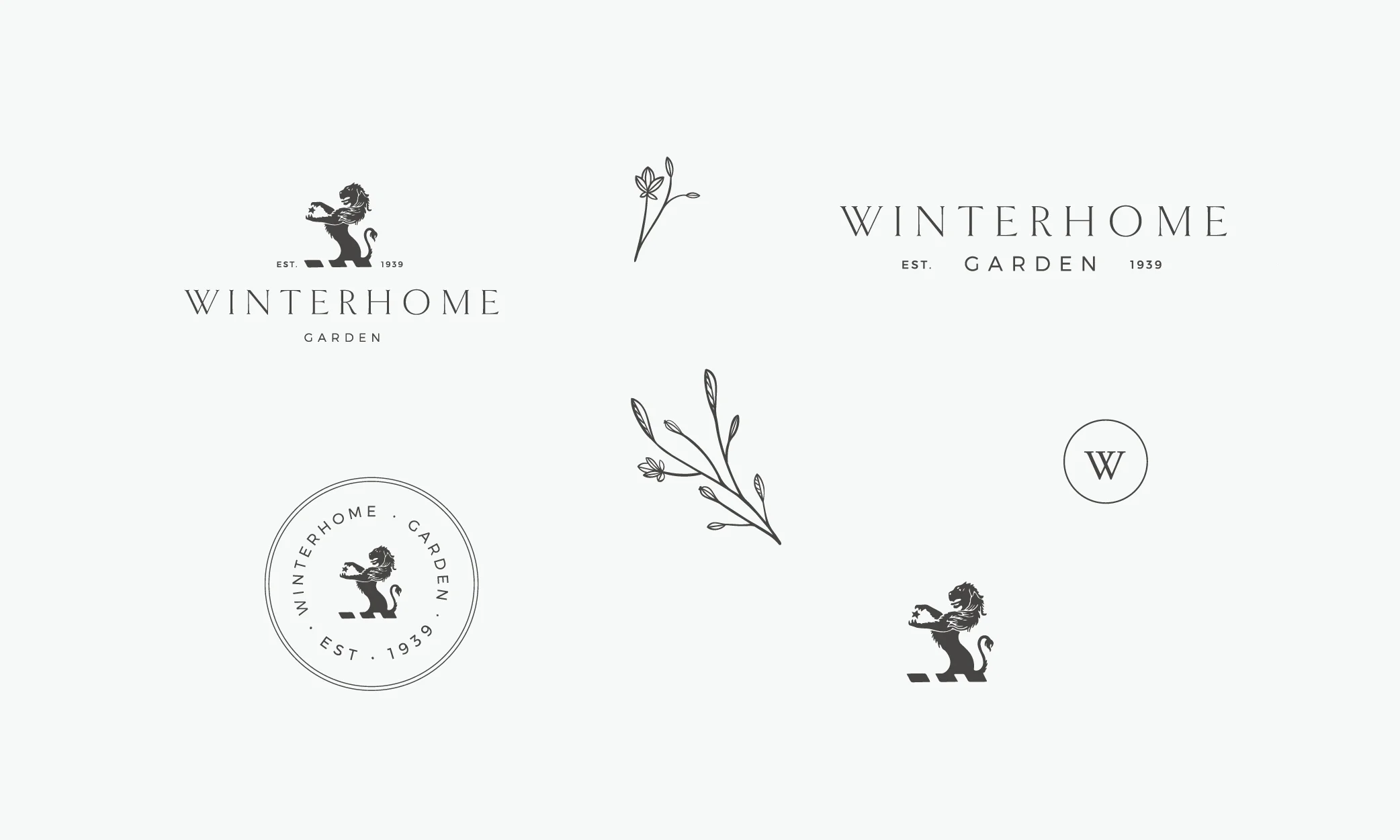 Winterhome Garden logo set