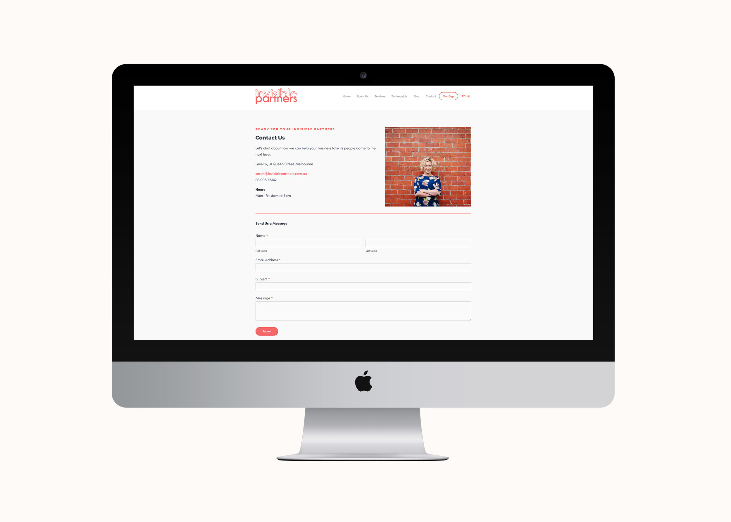 Invisible Partners website by January Made Design