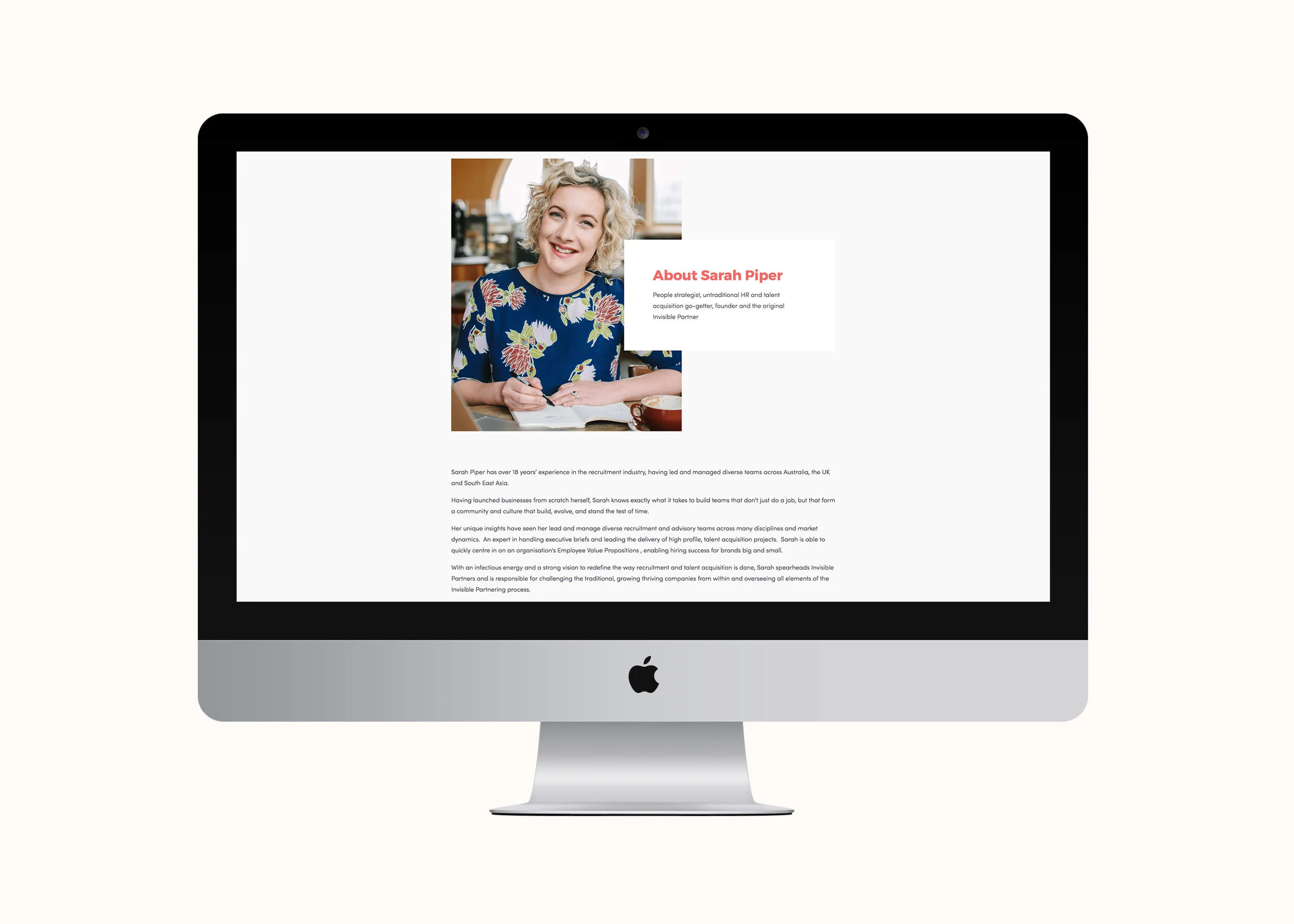 Invisible Partners website by January Made Design